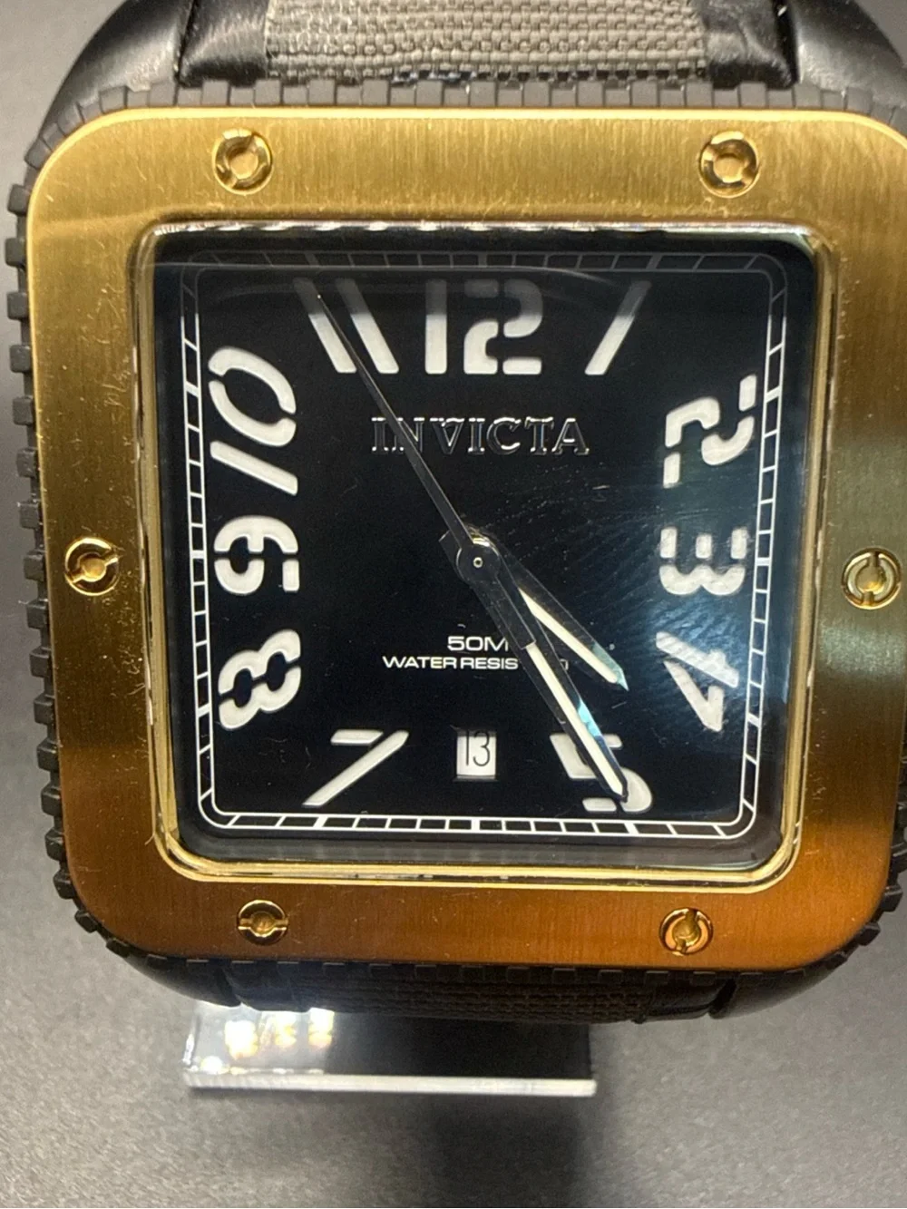 Invicta Men's Cuadro Quartz watch 13792 new battery